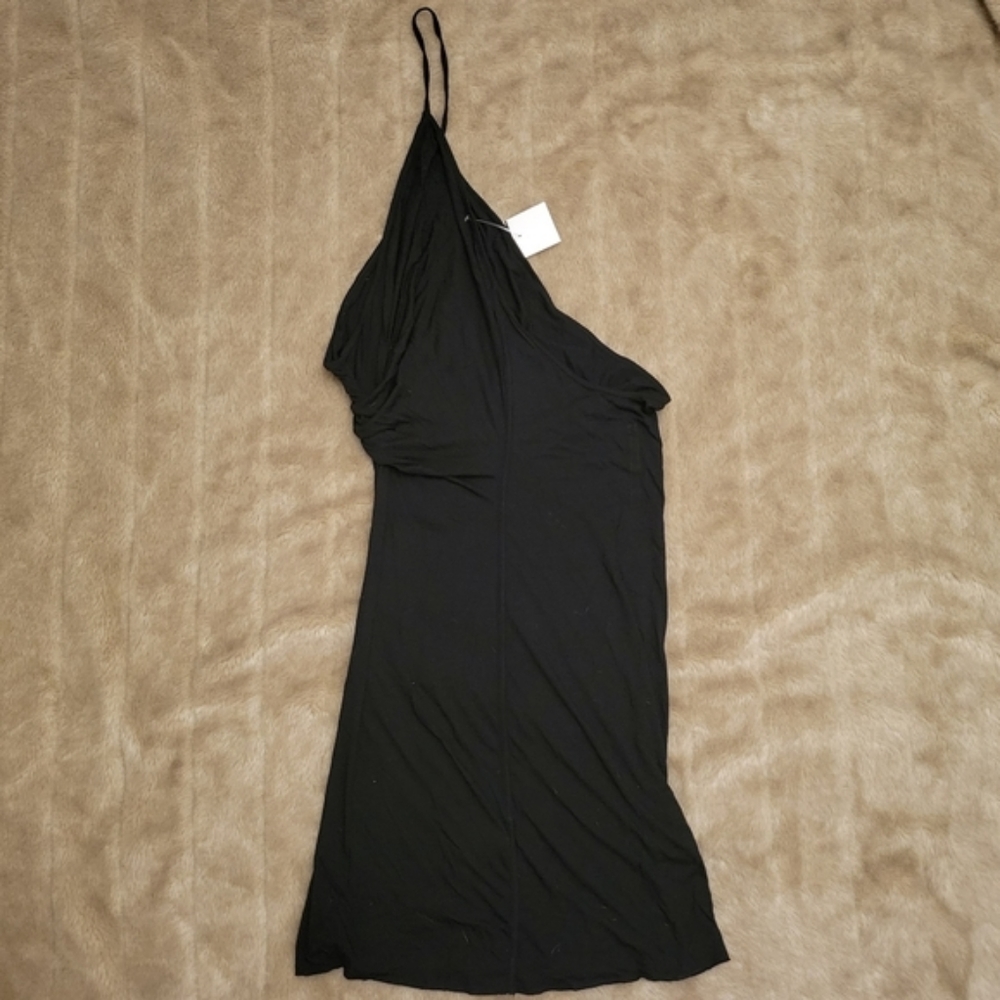 NEW tags Rick Owens asymmetrical ruched side slip dress - Picture 4 of 9